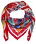 Preview: Foulard Shawl Silk Satin 110X110 colorful red yellow blue